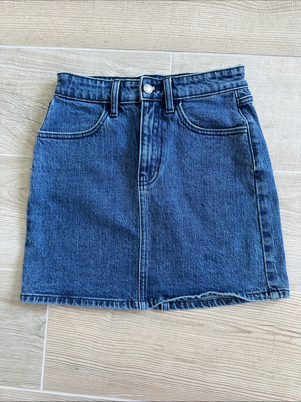 Just USA Dark Blue Denim Mini Skirt
